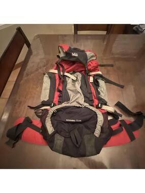 REI Morning Star Hiking Backpack Orange/black/grey, Light Weight Sz Large